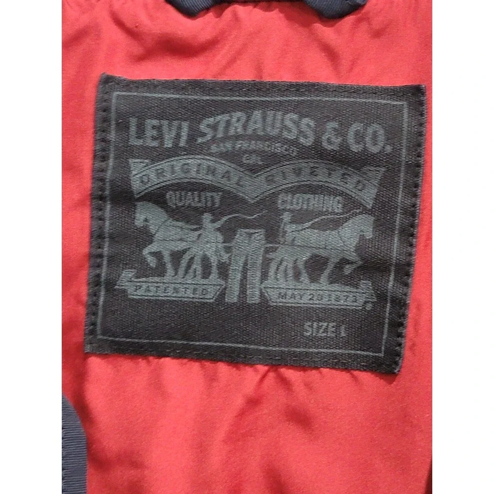 Levi's Levi Strauss Navy Blue Bomber‎ Jacket Size L